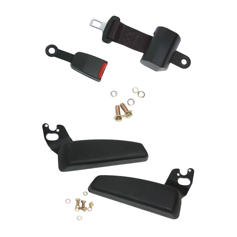 BF1-1 Langlebiger, ergonomischer, zertifizierter Gabelstaplersitz für Gabelstapler mit Verbrennungsmotor, mit schwarzem Vinyl