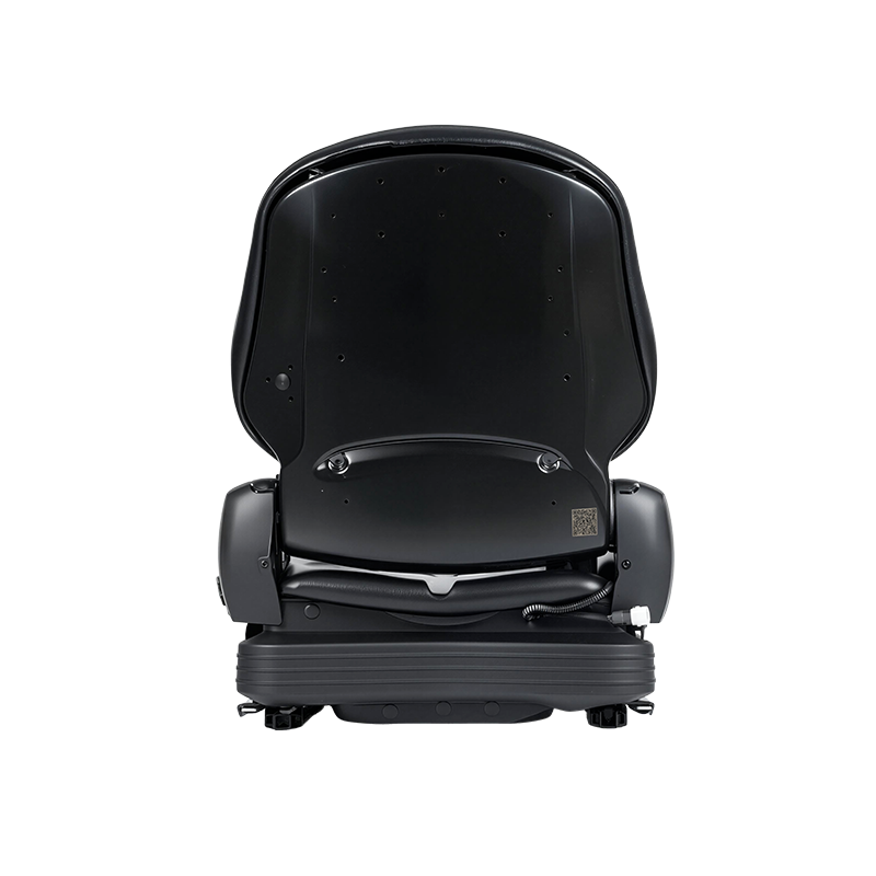 BF16 Low-Profile-Vinyl-Ersatzsitz mit mechanischer Federung für Materialtransport-Gabelstaplergeräte – Schwarz mit EN13490 IT1+IT2